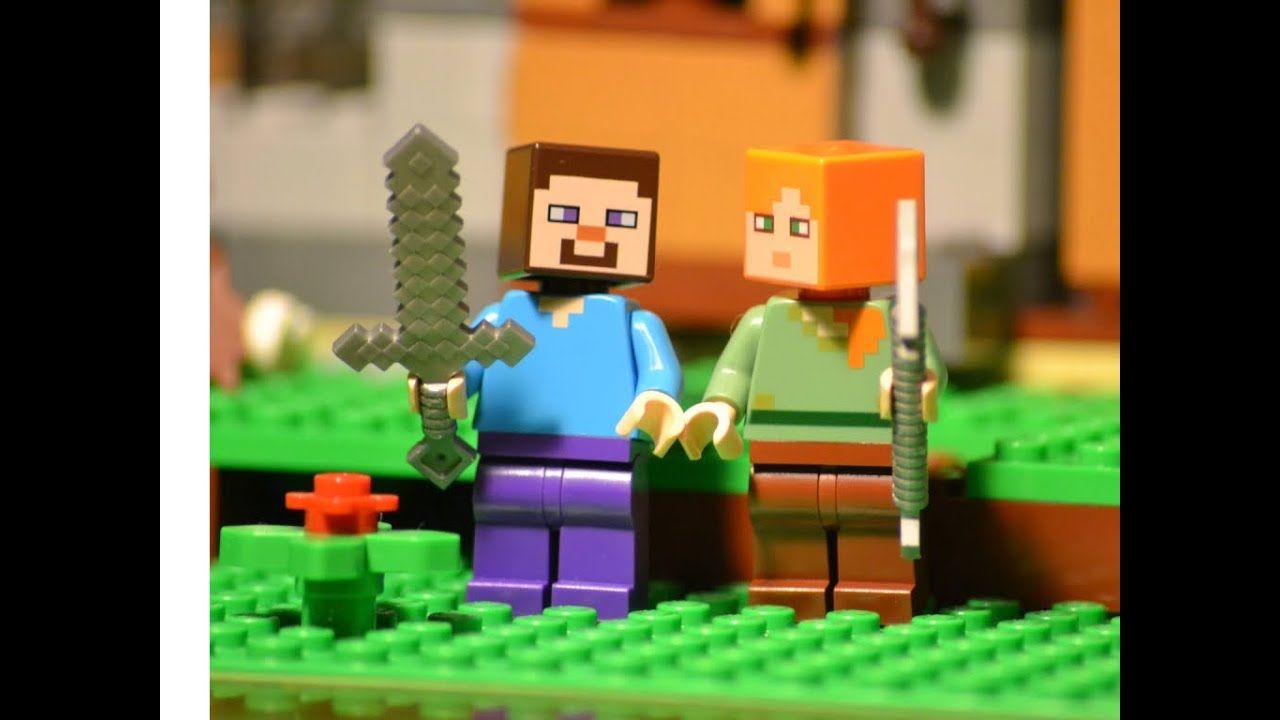 LEGO Minecraft Steve e Alex, 1280x720 HD, Desktop