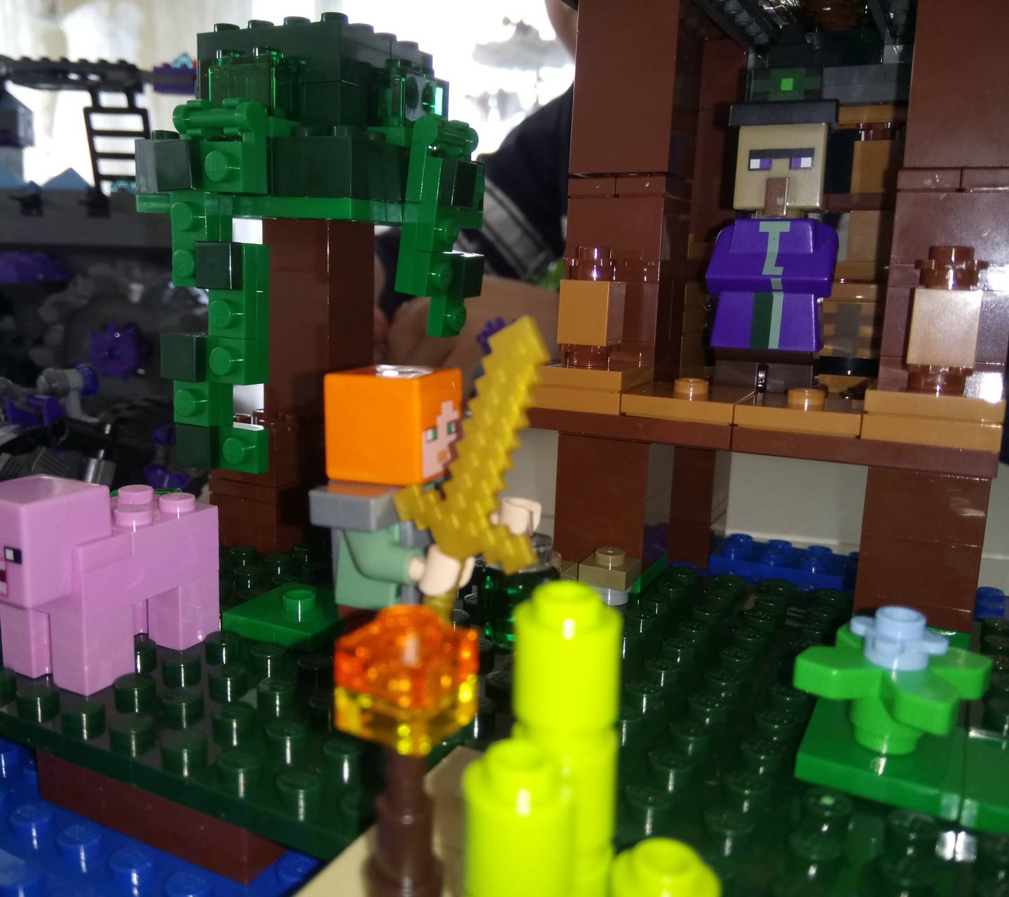 LEGO Minecraft villaggio, 1440x1280 HD, Desktop