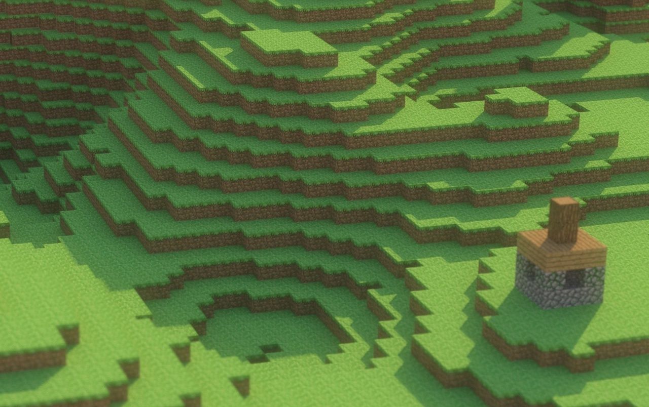 Blocchi Minecraft grigi arancioni, 1600x1000 HD Ready, PC