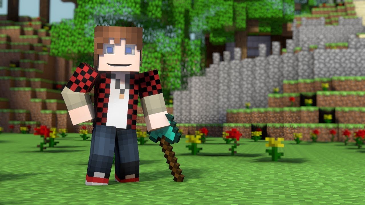 Personaggio LEGO Minecraft con piccone, costruzioni, 1280x720 720p, Laptop