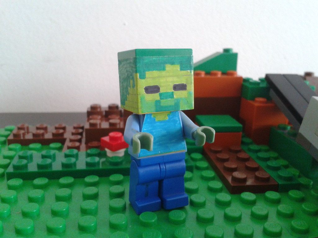 LEGO Minecraft zombie personalizzato, 1024x768 HD, Desktop