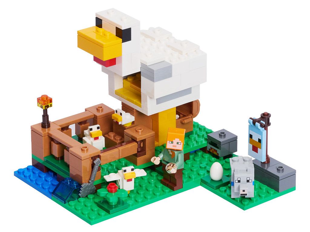 LEGO Minecraft pollaio gallina, 1024x768 HD, iMac