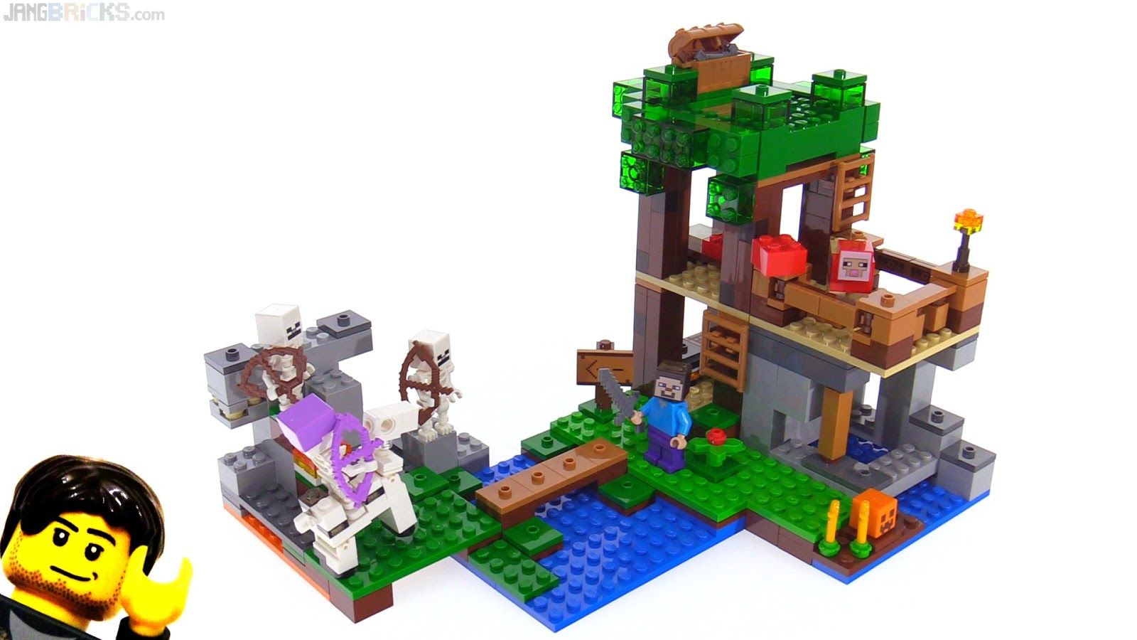 LEGO Minecraft attacco scheletri, 1600x900 900p, Desktop