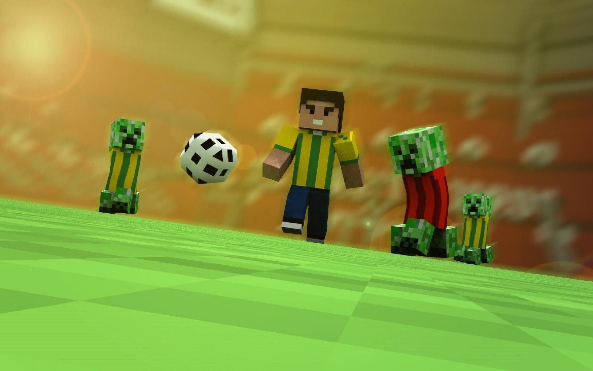 Steve calcio Creeper Minecraft, 1920x1200 WUXGA, PC