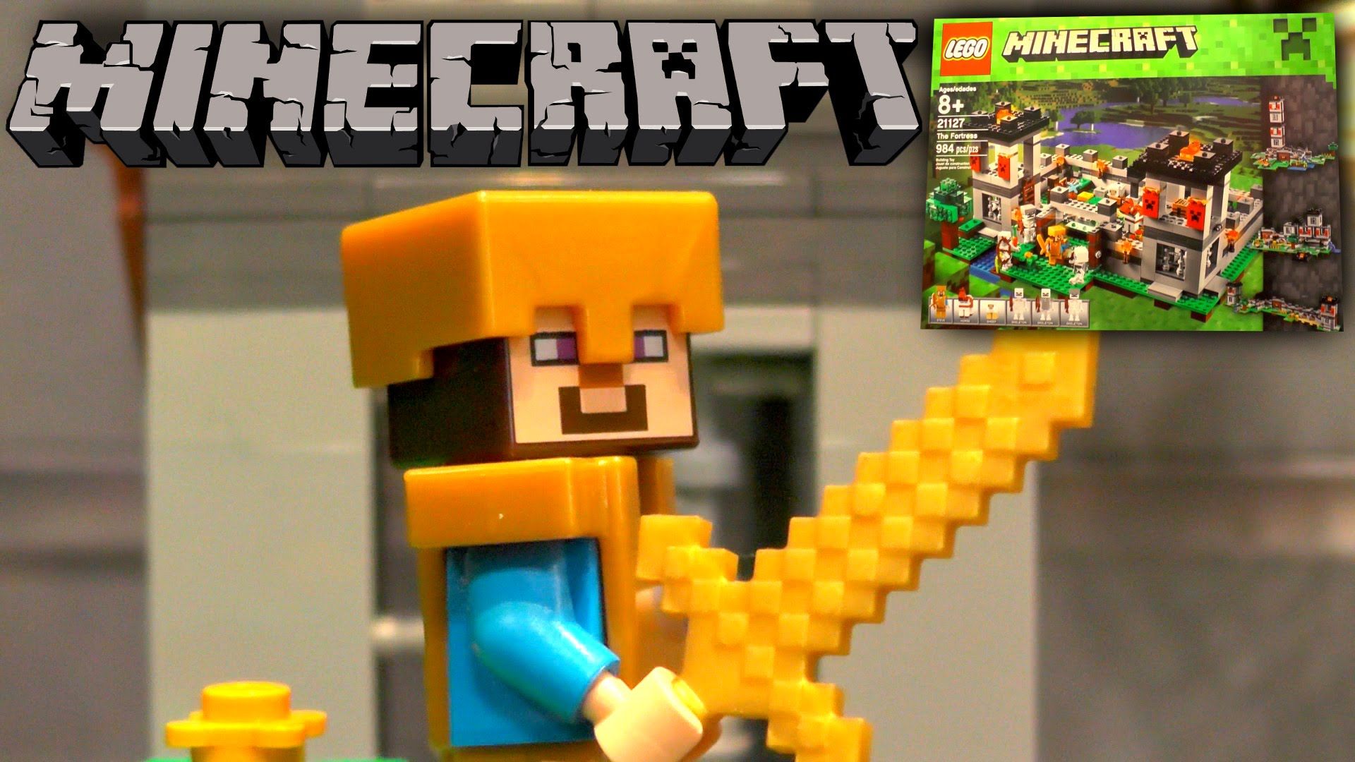 LEGO Minecraft personaggio Steve spada, 1920x1080 Full HD 1080p, Desktop