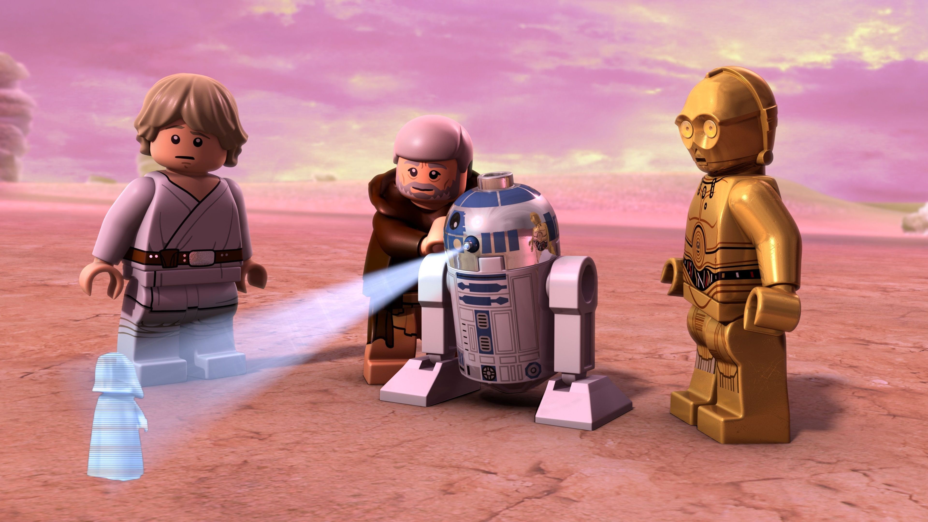 LEGO Star Wars droidi personaggi, saga fantascientifica, 3840x2160 4K Ultra HD, Monitor 4K