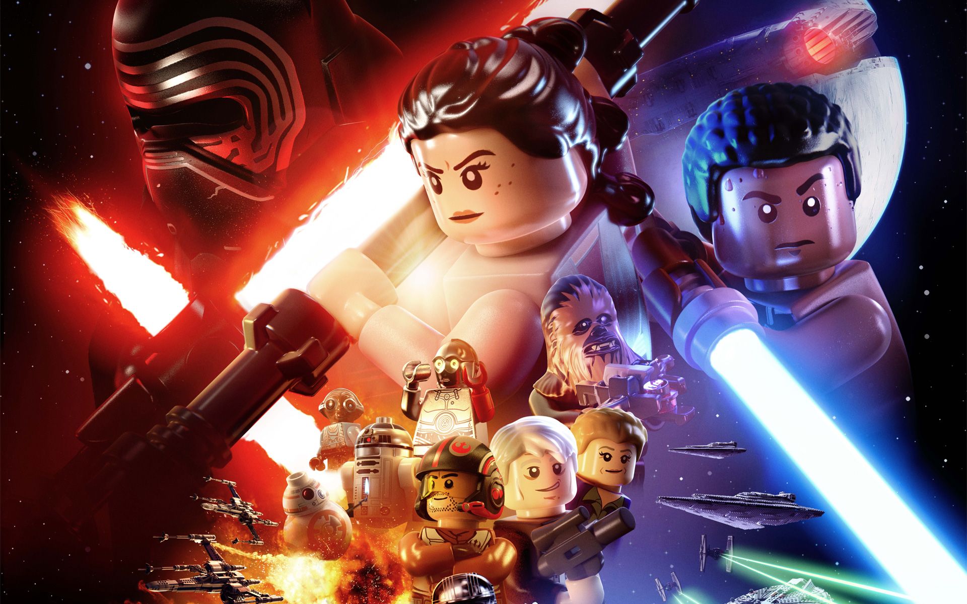 LEGO Star Wars personaggi spade laser, 1920x1200 Full HD+, iMac