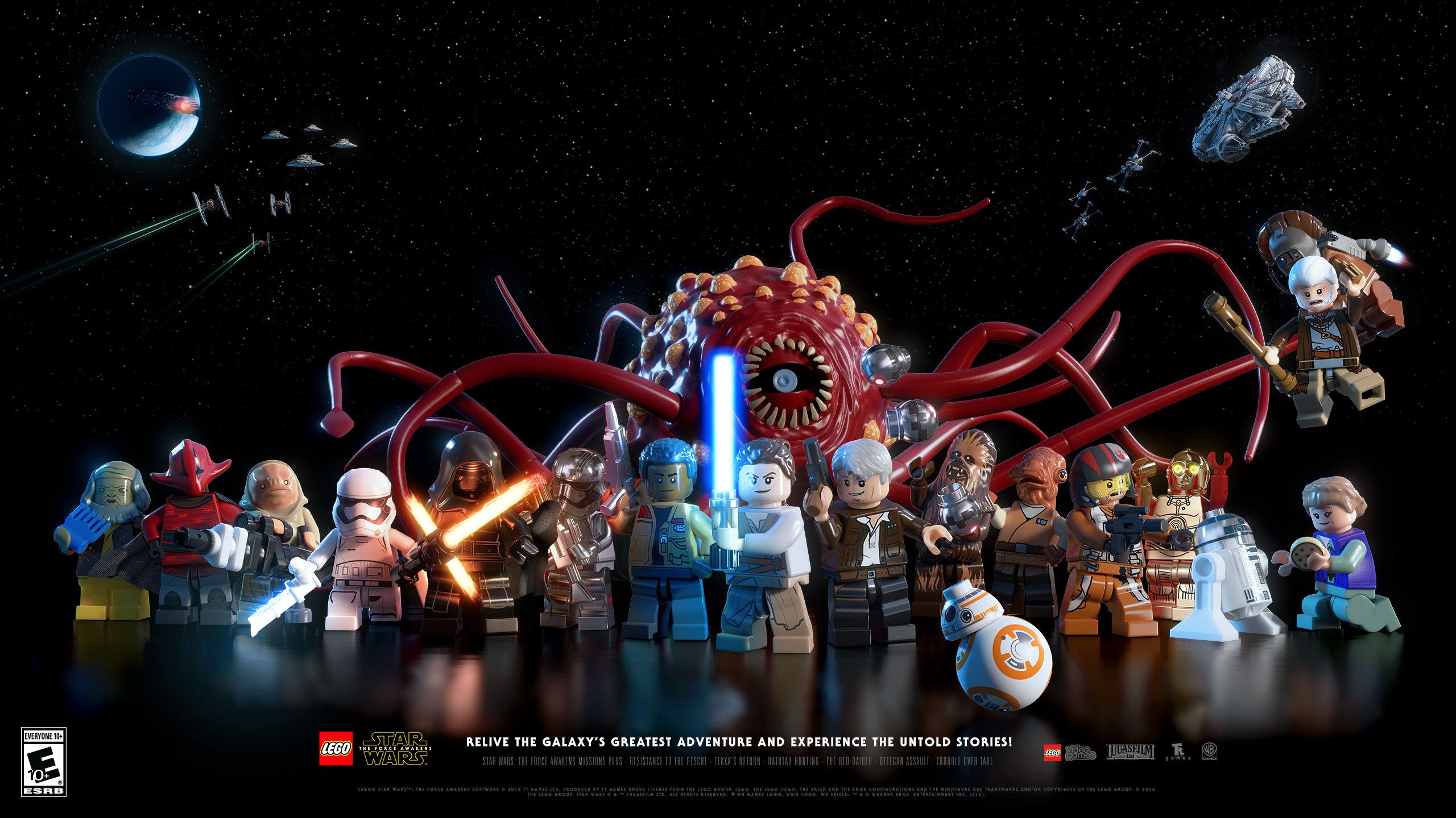 Personaggi LEGO Star Wars gruppo, 2560x1440 QHD, Monitor Gaming