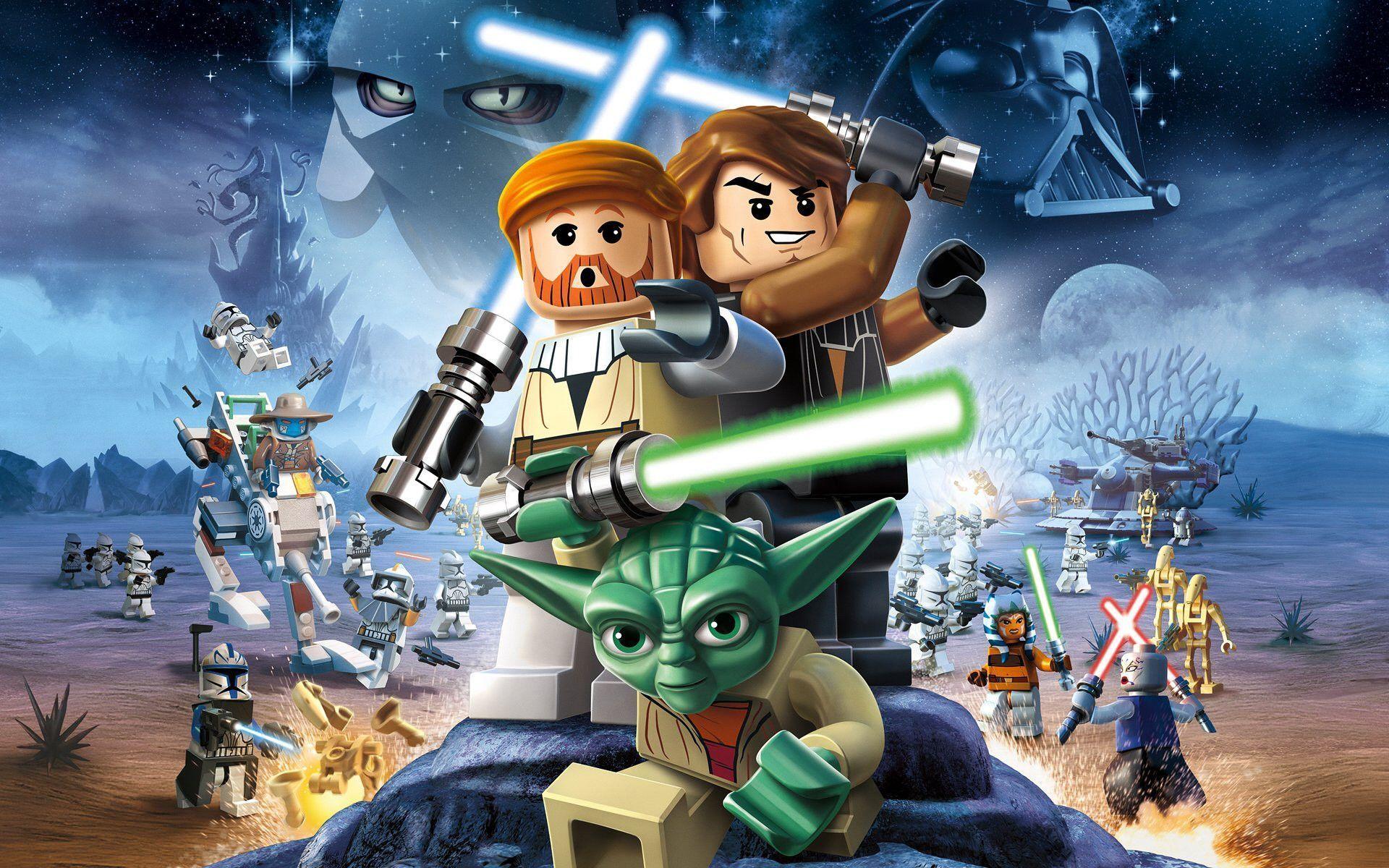 LEGO Star Wars personaggi Yoda Obi-Wan, 1920x1200 Full HD+ WUXGA, iMac