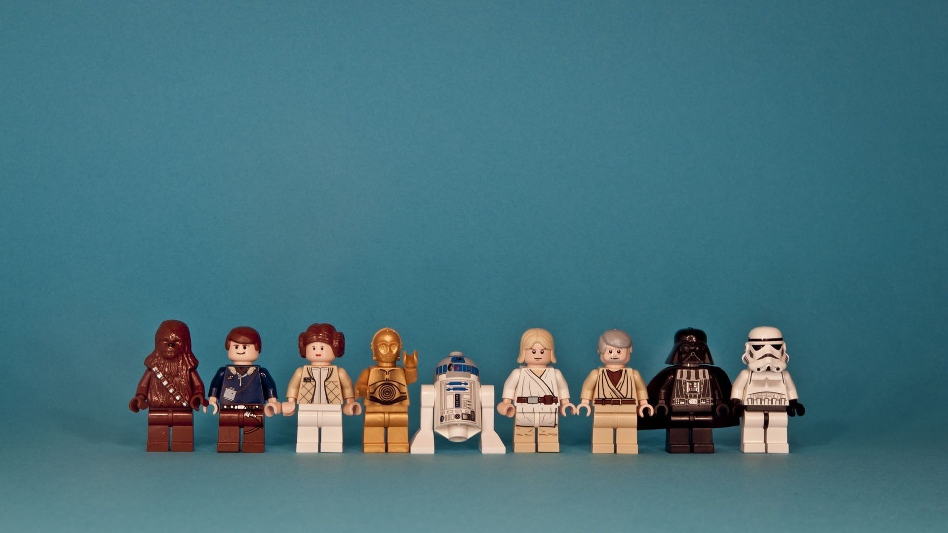 Personaggi LEGO Star Wars in fila, Jedi, 1920x1080 1080p, Laptop