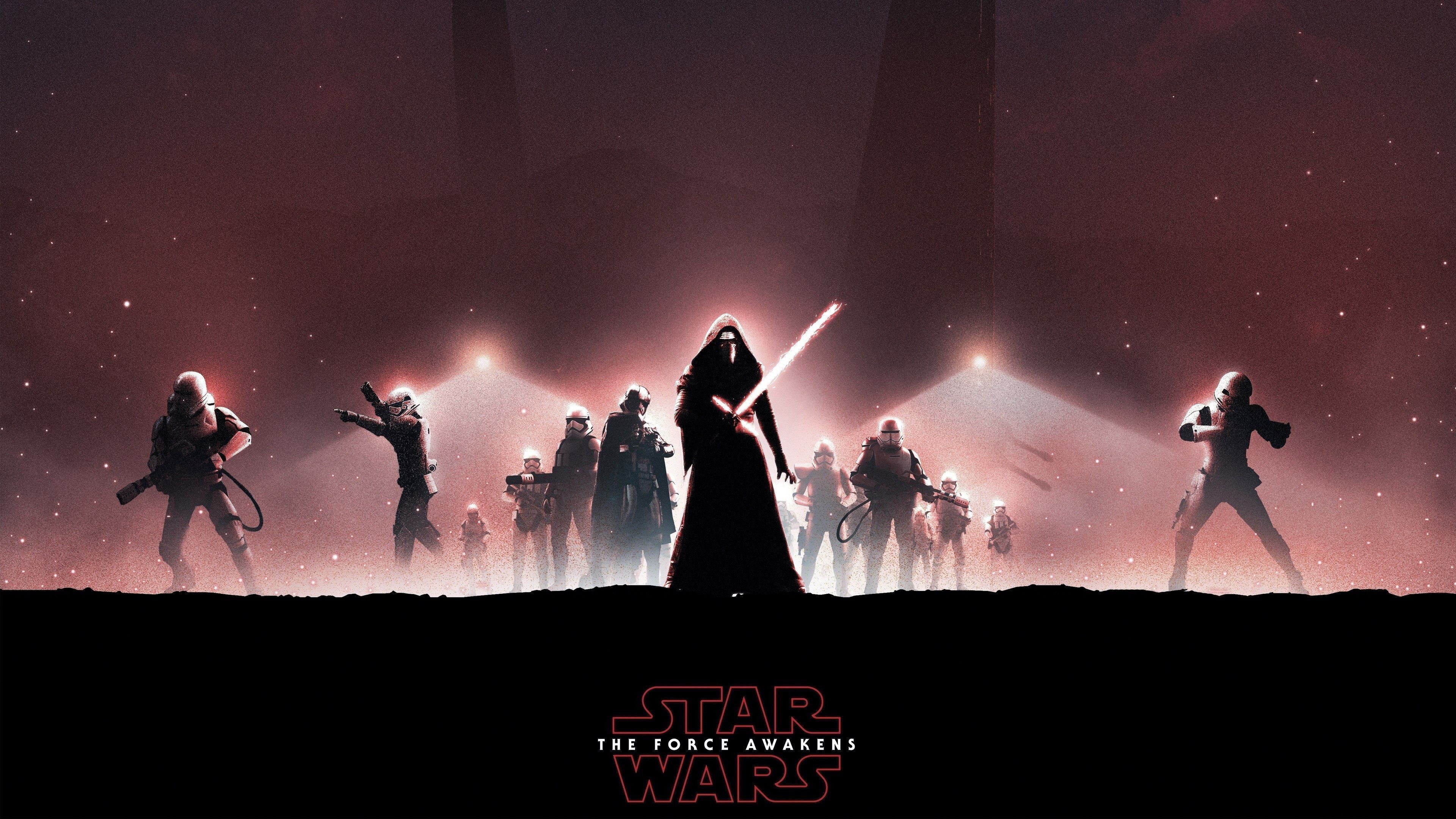 Star Wars silhouette personaggi, 3840x2160 4K Ultra HD, Monitor 4K