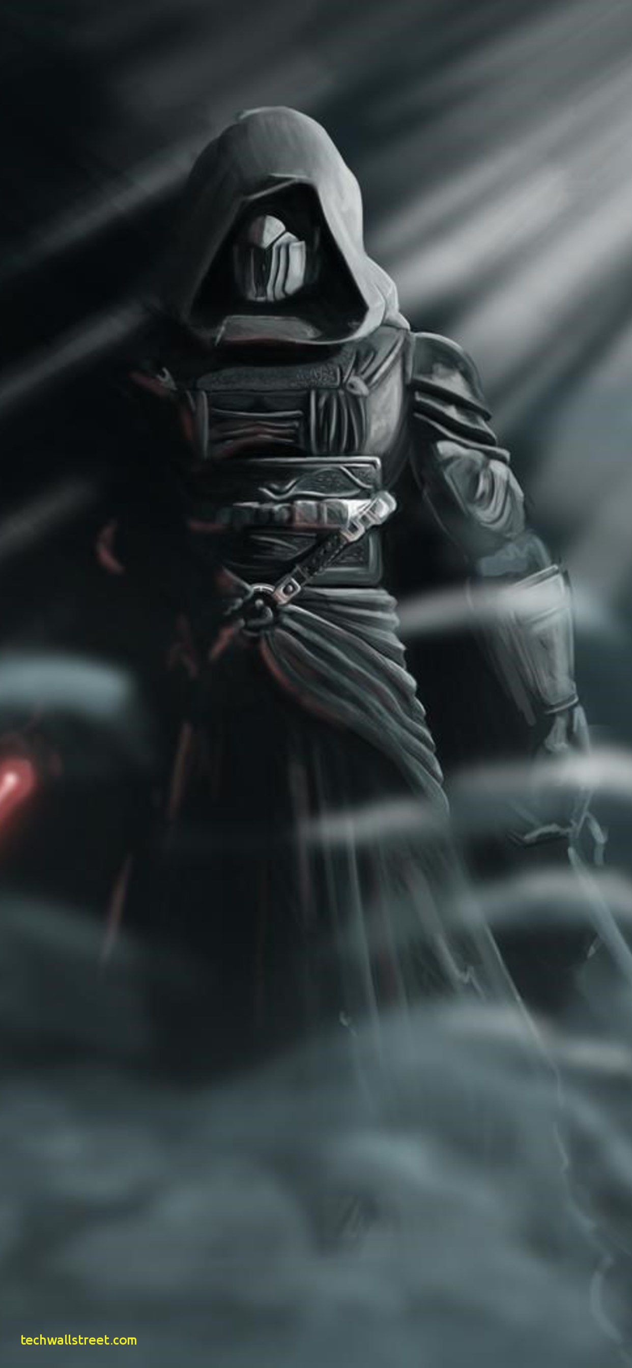 Personaggio Star Wars incappucciato scuro, 1242x2688 Full HD Verticale, iPhone
