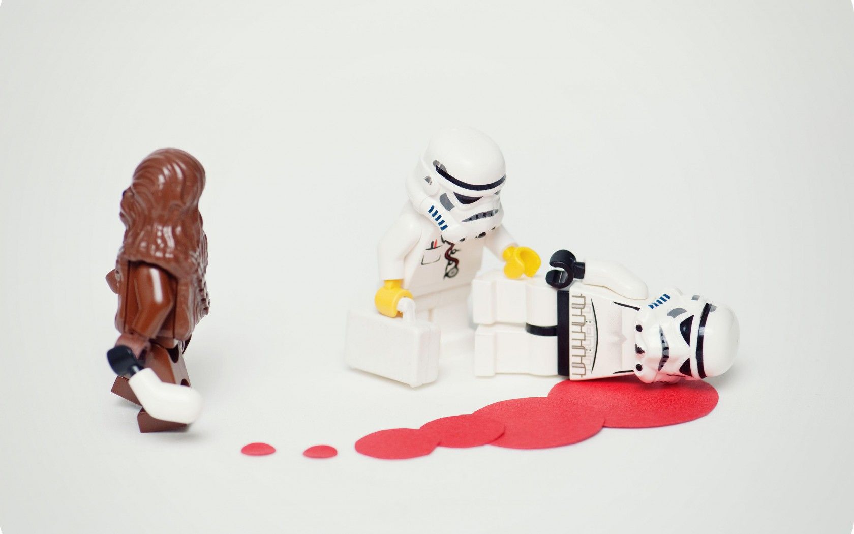 LEGO Stormtrooper Chewbacca divertente, 1680x1050 HD Ready, Desktop