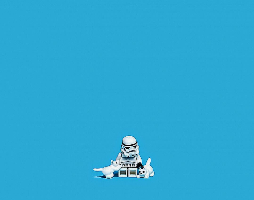 Lego Stormtrooper sfondo azzurro, 1078x849 HD, Laptop