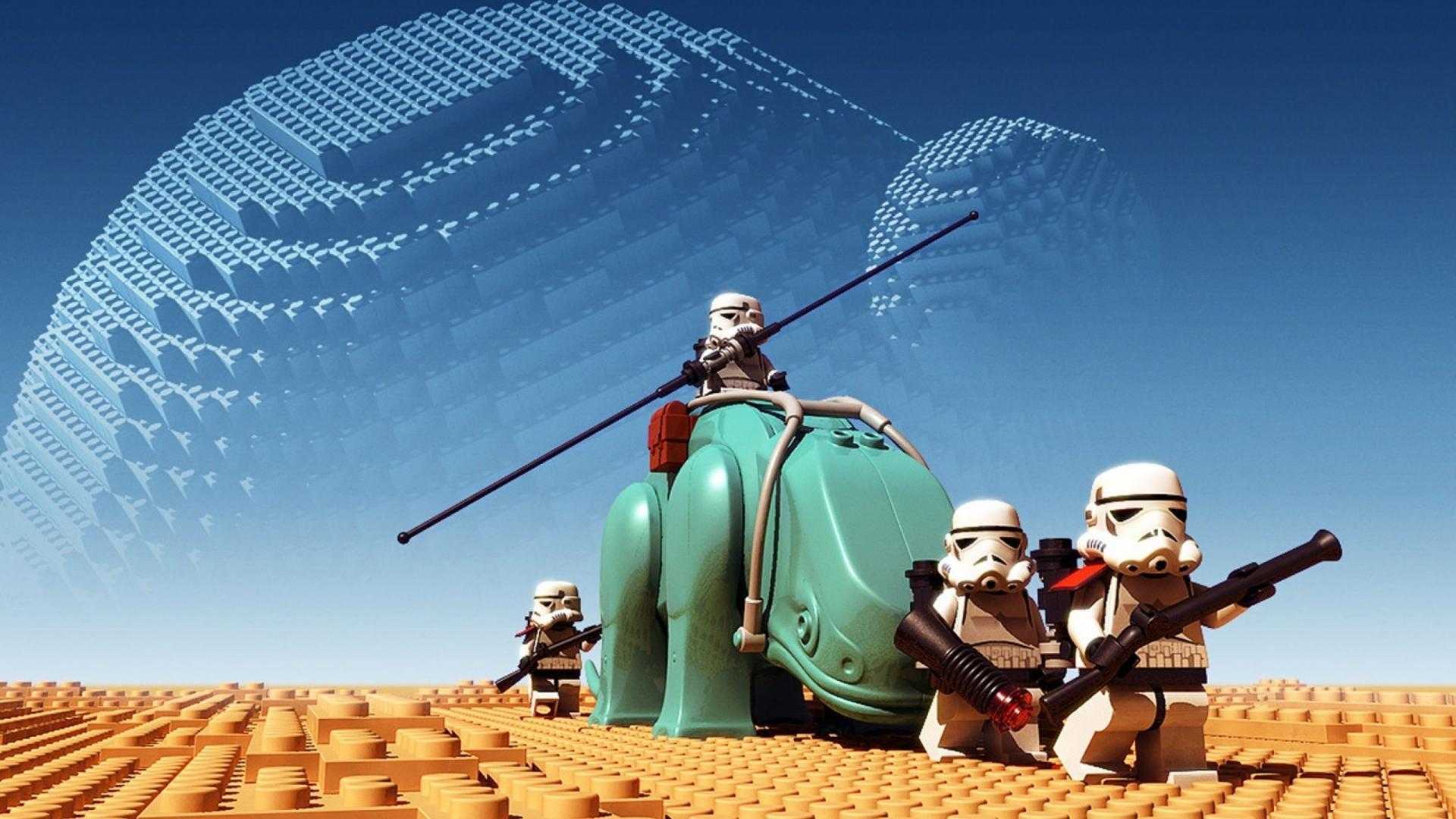 LEGO Stormtrooper deserto Star Wars, 1920x1080 1080p, PC