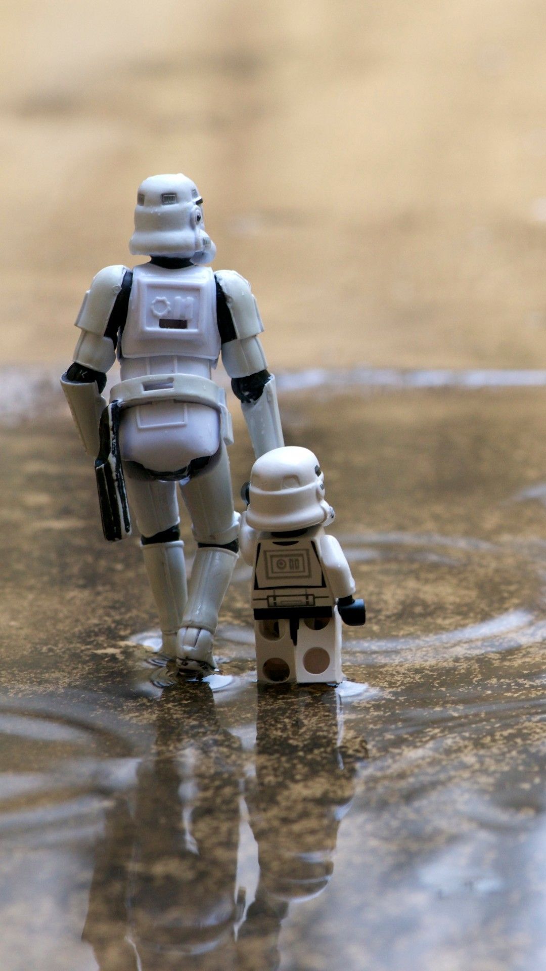 Stormtrooper LEGO con figlio, 1080x1920 Verticale, Mobile