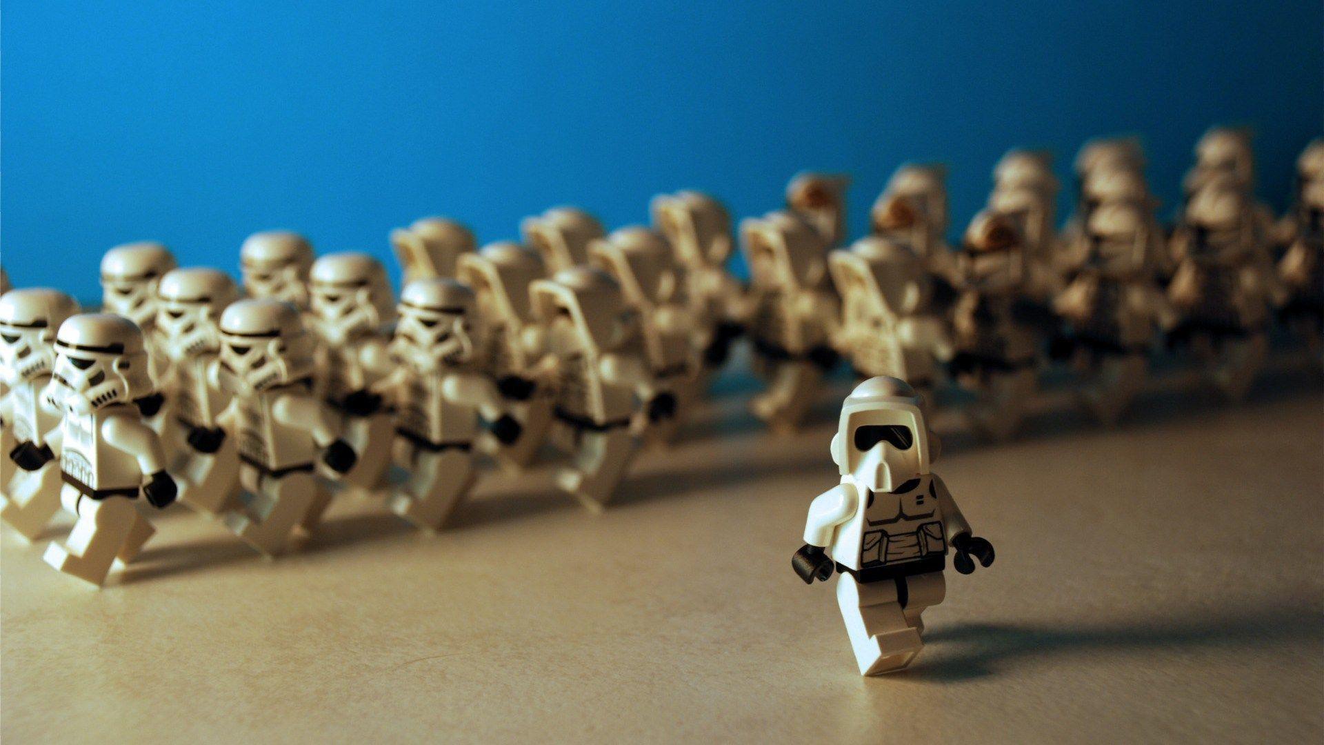 LEGO Stormtrooper esercito Star Wars, saga fantascientifica, 1920x1080 Full HD 1080p, Desktop