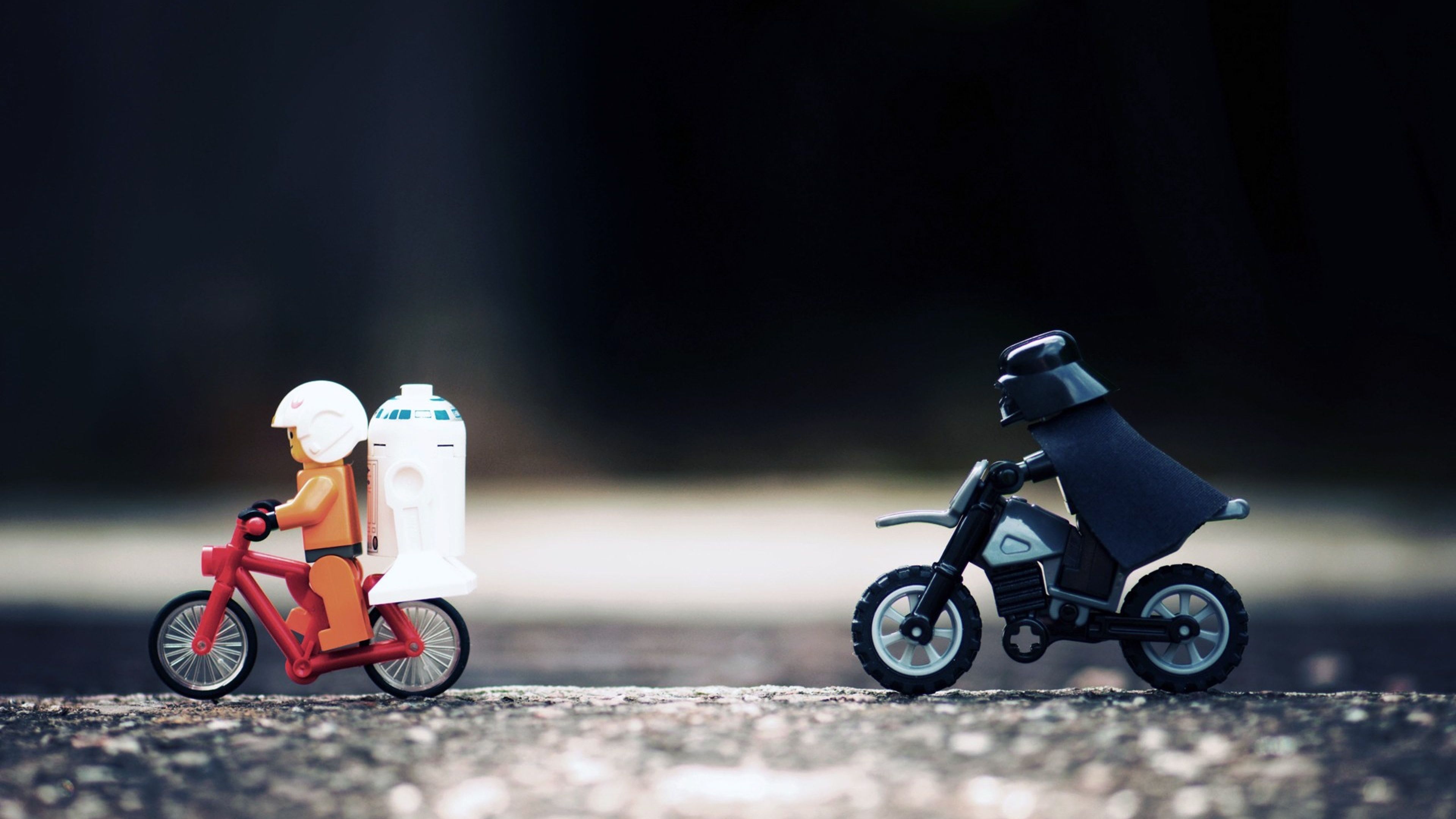 LEGO Star Wars biciclette, mattoncini, 3840x2160 4K Ultra HD, Monitor 4K