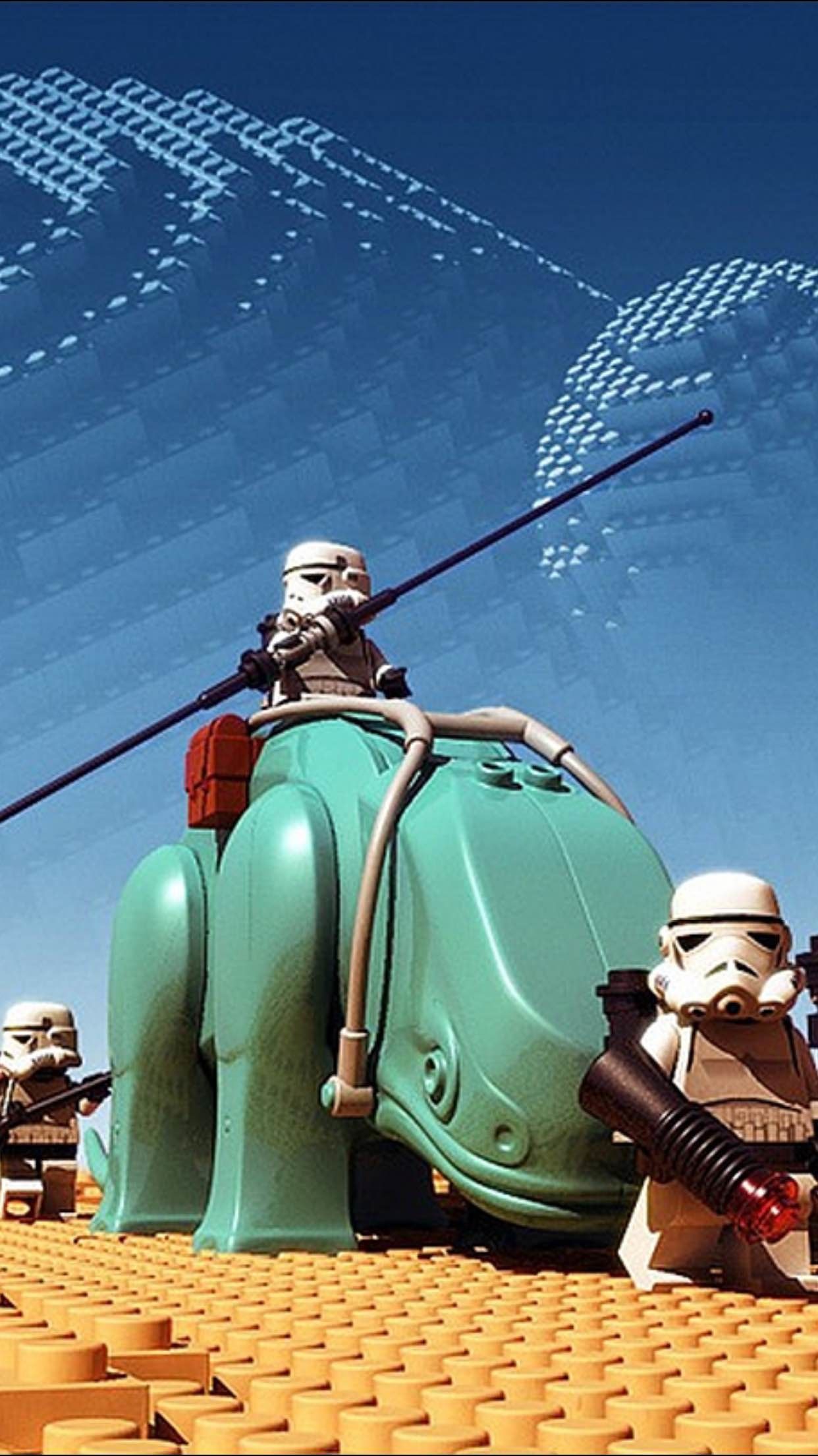 LEGO Stormtrooper su Dewback, 1242x2208 Full HD Verticale, Smartphone