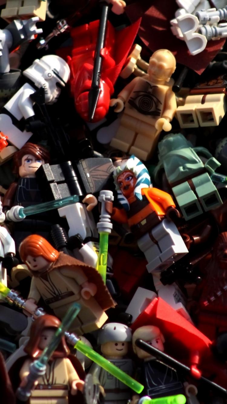 Personaggi LEGO Star Wars ammucchiati, 750x1334 Full HD Verticale, iPhone Pro