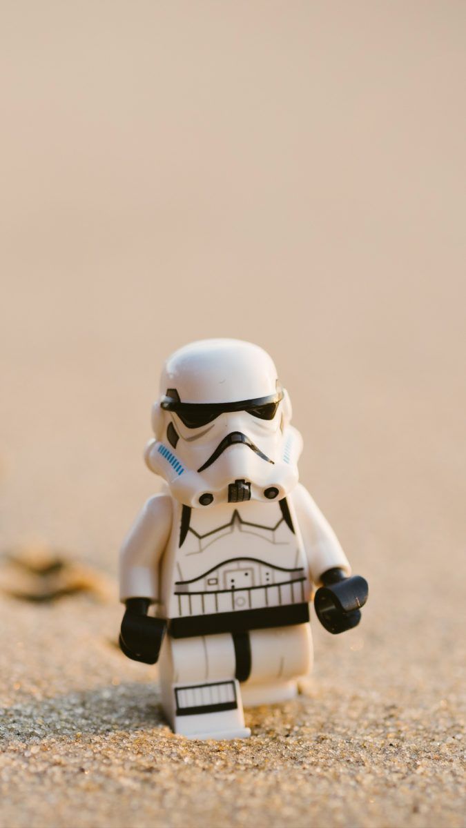 LEGO Stormtrooper Star Wars sabbia, 675x1200 Verticale, iPhone Plus