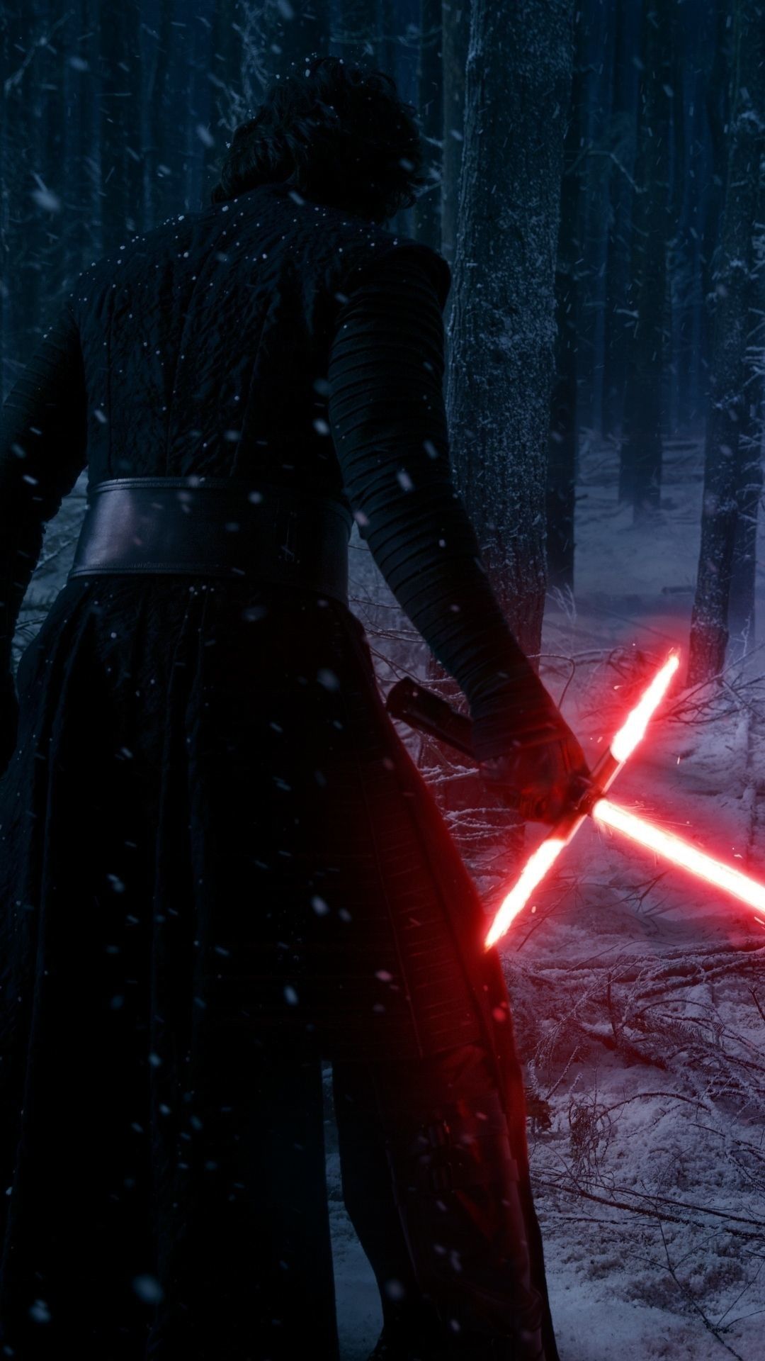 Kylo Ren spada laser rossa, 1080x1920 Full HD Verticale, iPhone Plus