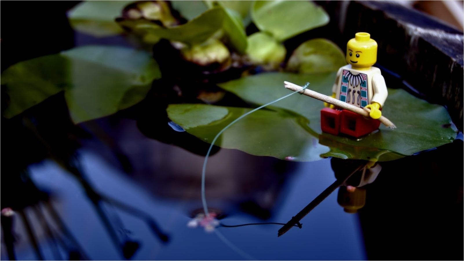 Minifigure LEGO Mandalorian blu, 1920x1080 Full HD, PC