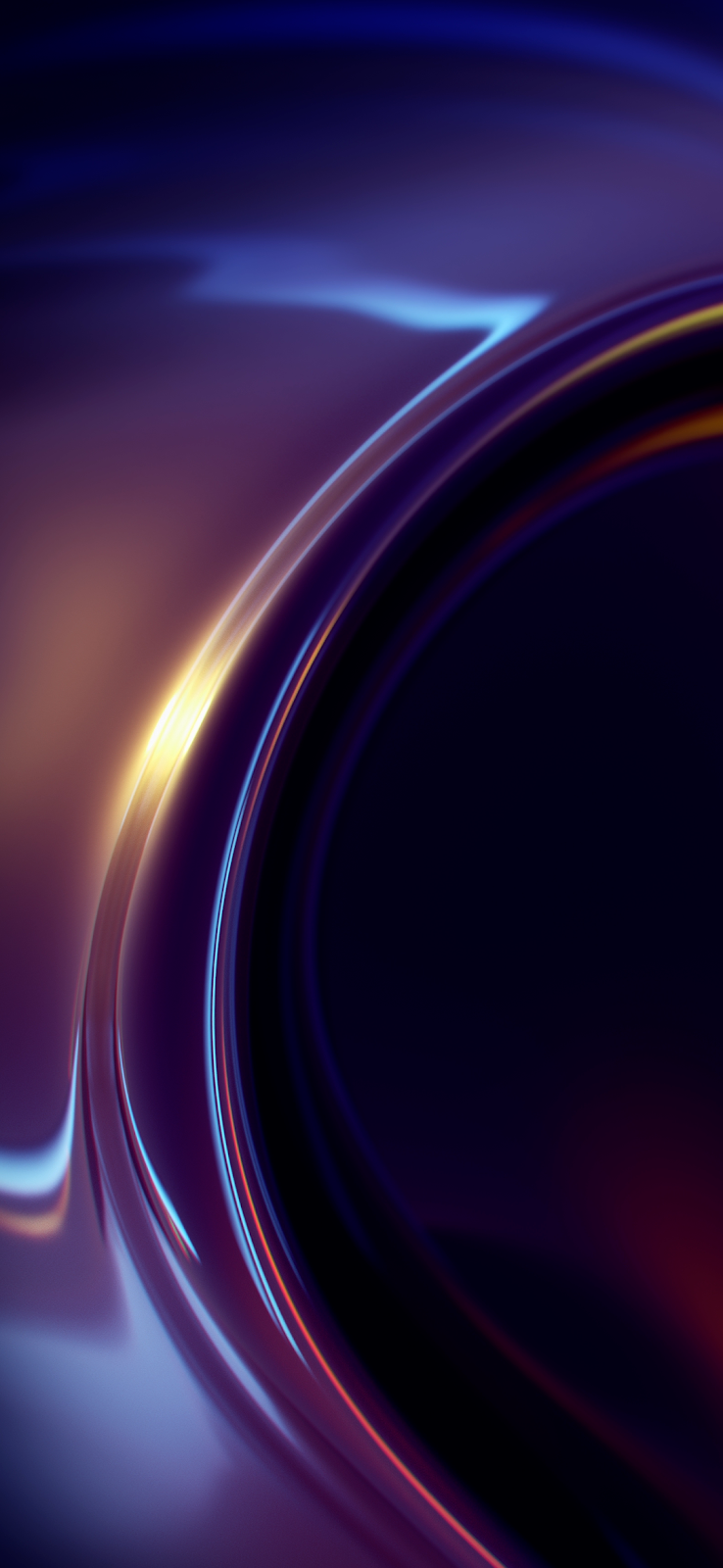 Onde astratte blu metalliche, 1080x2340 Verticale, Telefono