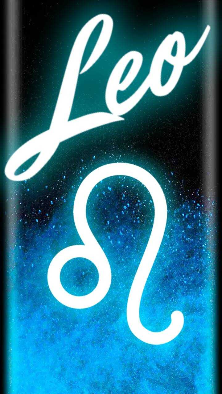 Simbolo zodiacale Leone blu, 720x1280 Full HD Verticale, iPhone