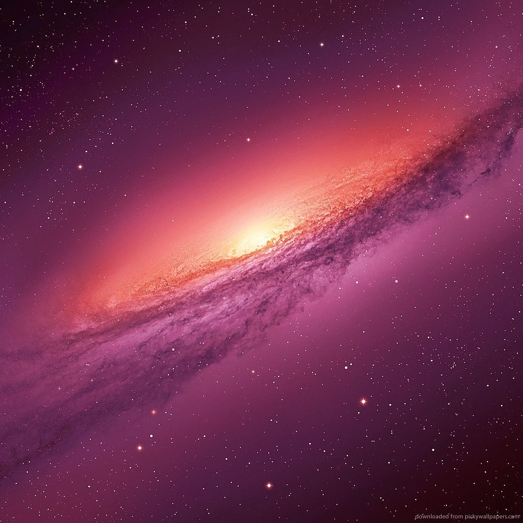 Galassia viola con stelle, 1024x1024 HD, PC