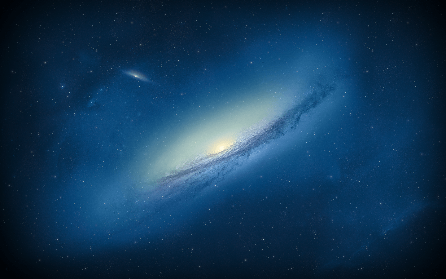 Galassia a spirale blu, 1440x900 720p, PC