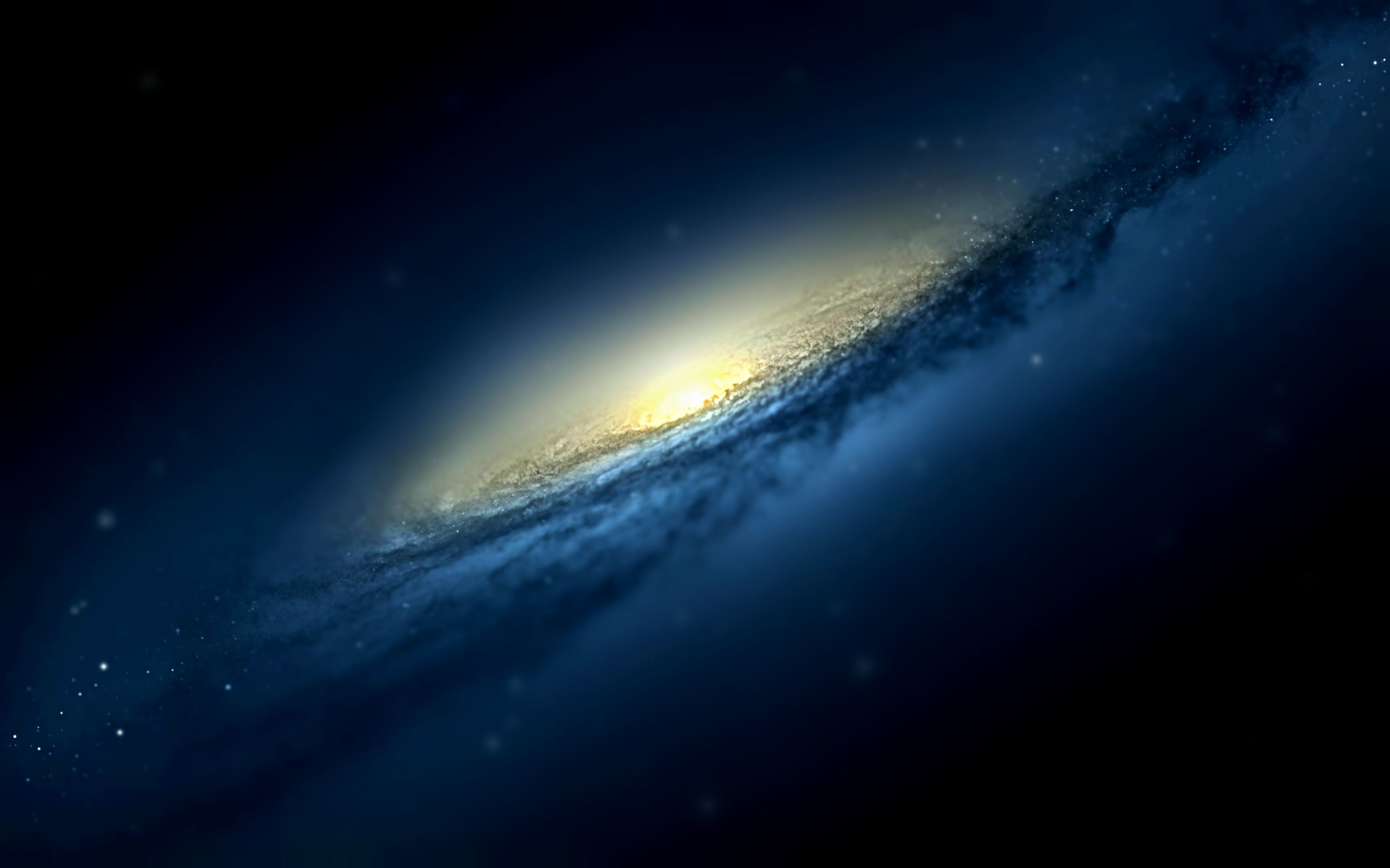 Galassia a spirale nello spazio, 2560x1440 QHD, Laptop