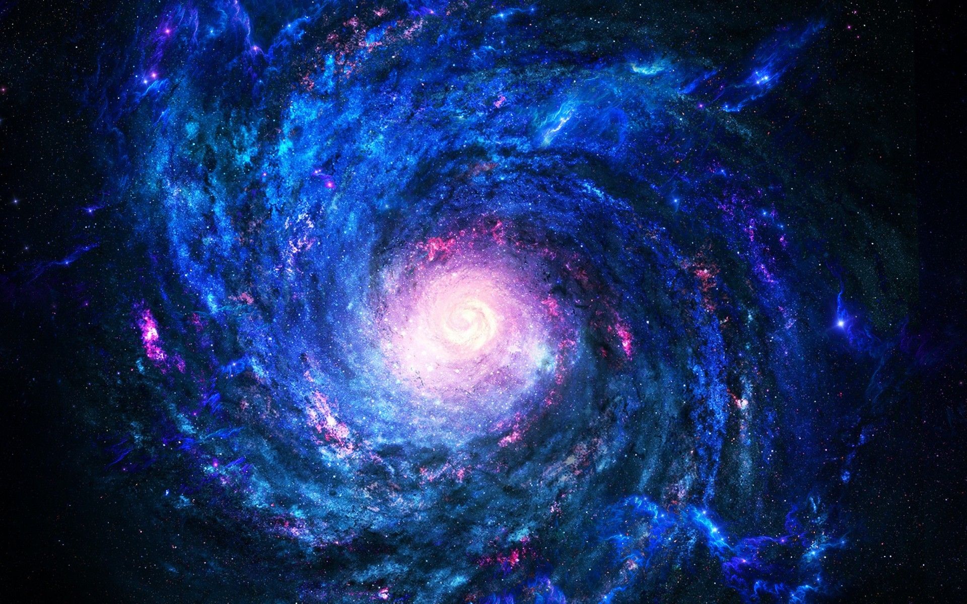 Galassia a spirale blu, 1920x1200 Full HD+ WUXGA, Desktop