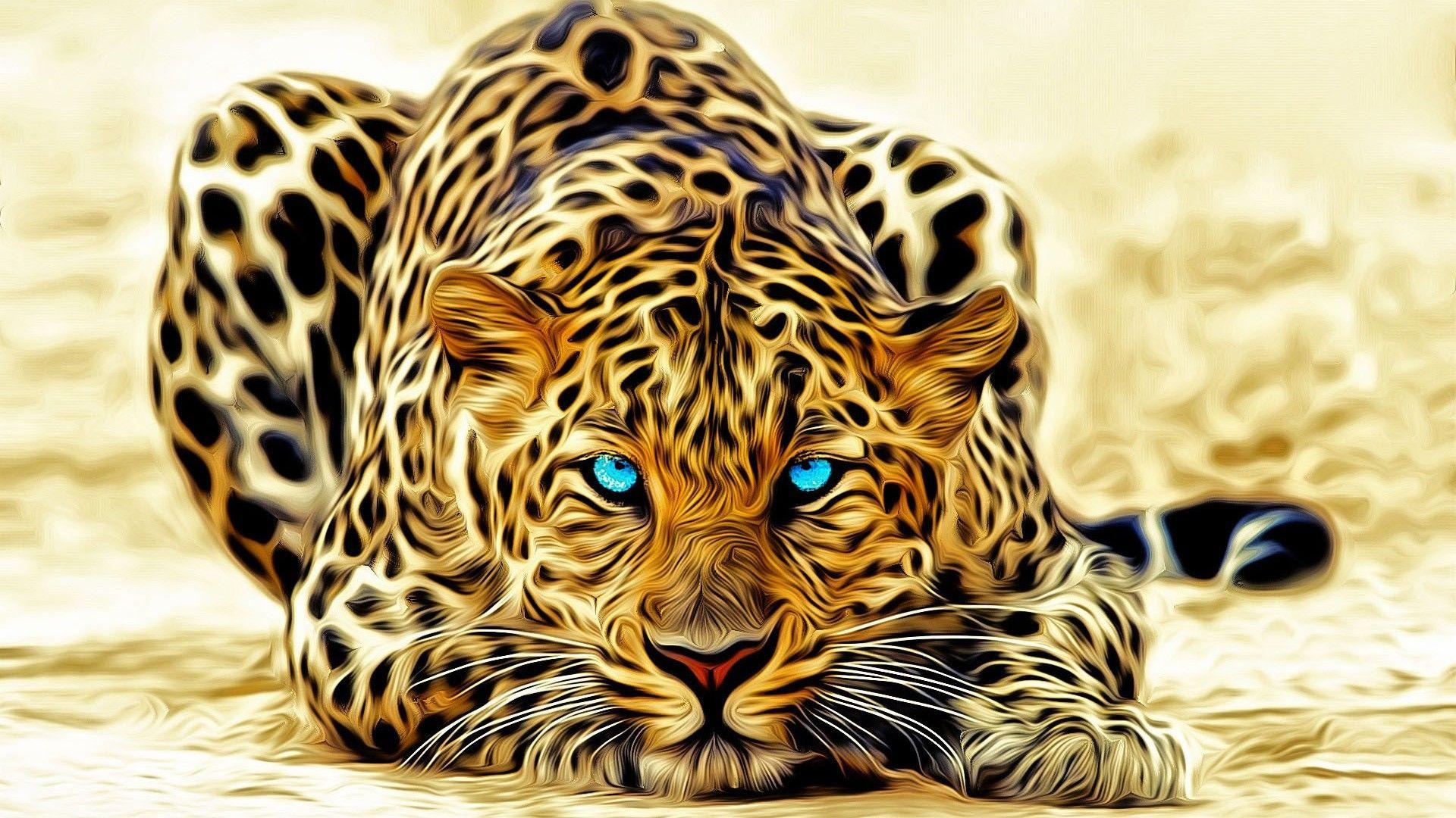 Leopardo bianco ringhiante scuro, 1920x1080 Full HD, Desktop