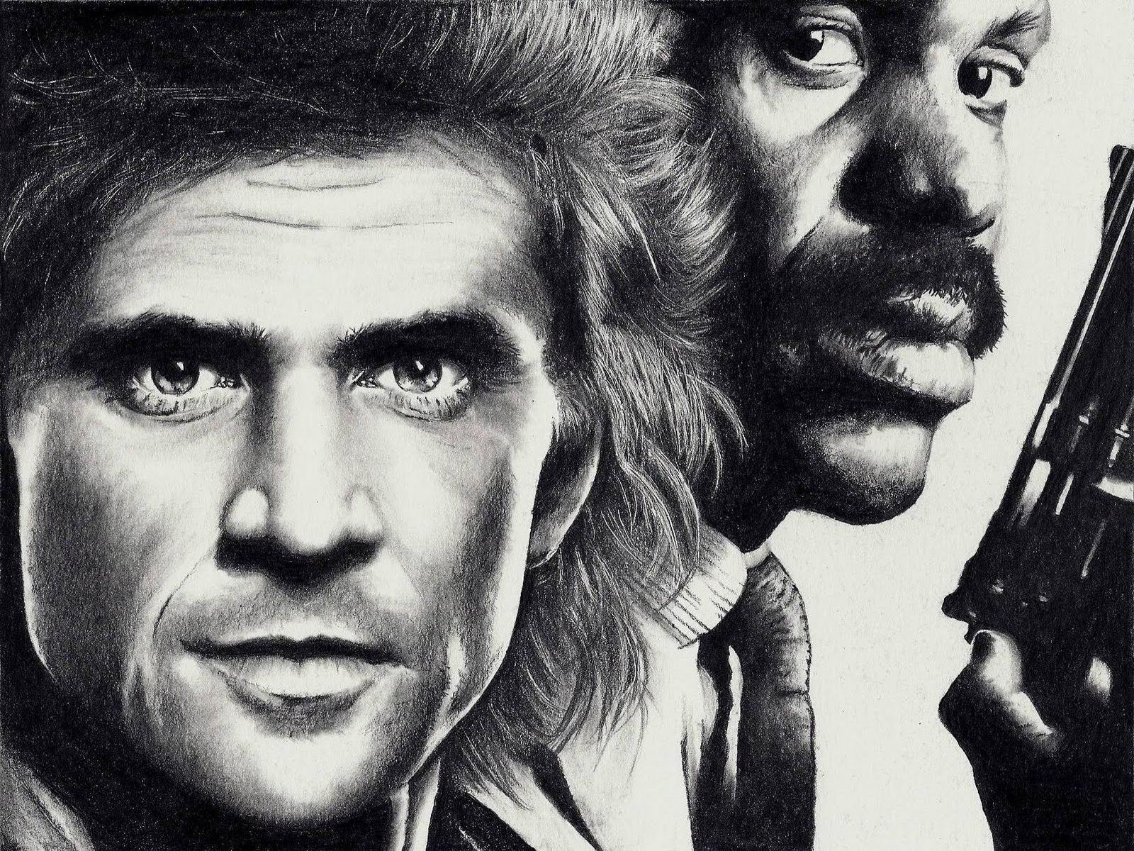Ritratto disegno Lethal Weapon, 1600x1200 HD, Laptop
