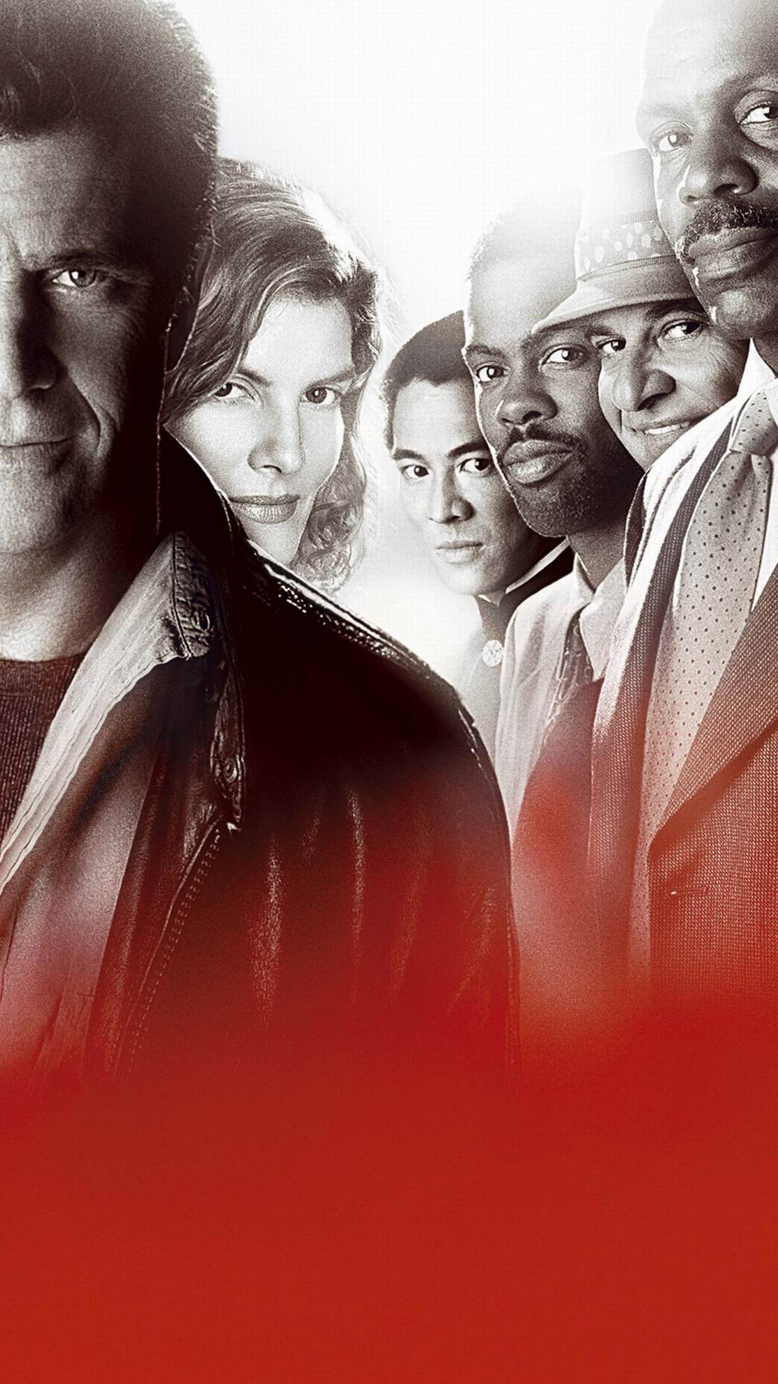 Lethal Weapon 4 poster cast, 1536x2732 Full HD Verticale, iPhone