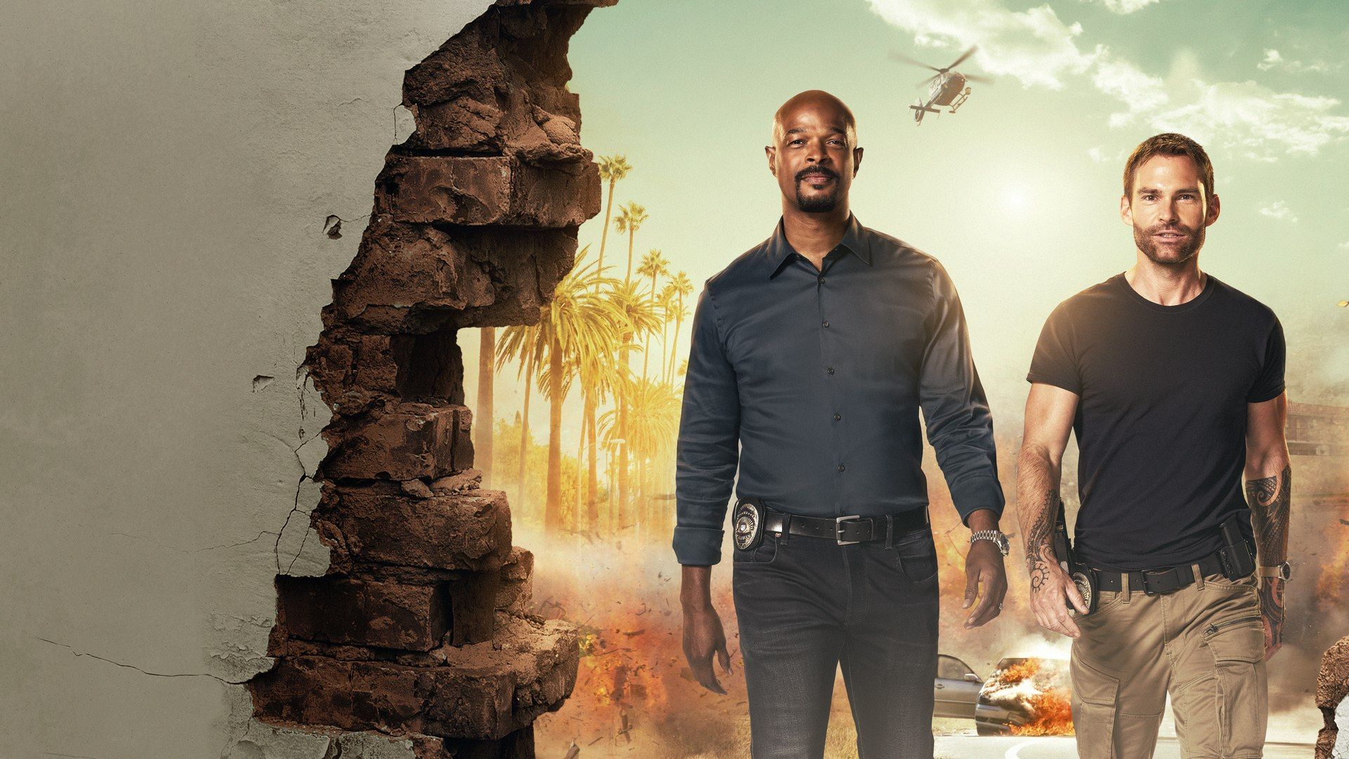 Cast Lethal Weapon bianco e nero, 1200x900 HD, Laptop