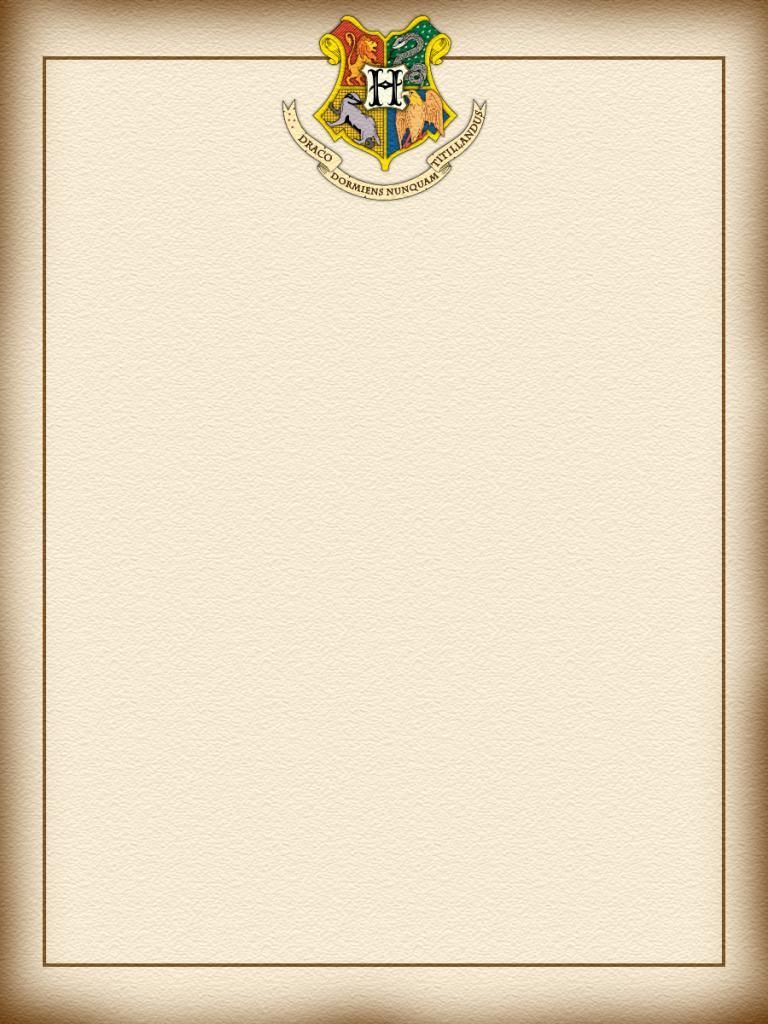 Pergamena stemma Hogwarts, 1240x1754 Verticale, Xiaomi