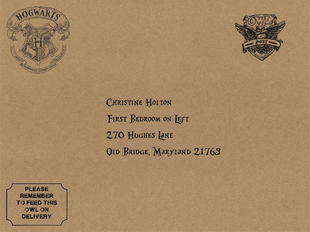 Busta Lettera di Hogwarts personalizzata, 1024x768 HD, iMac
