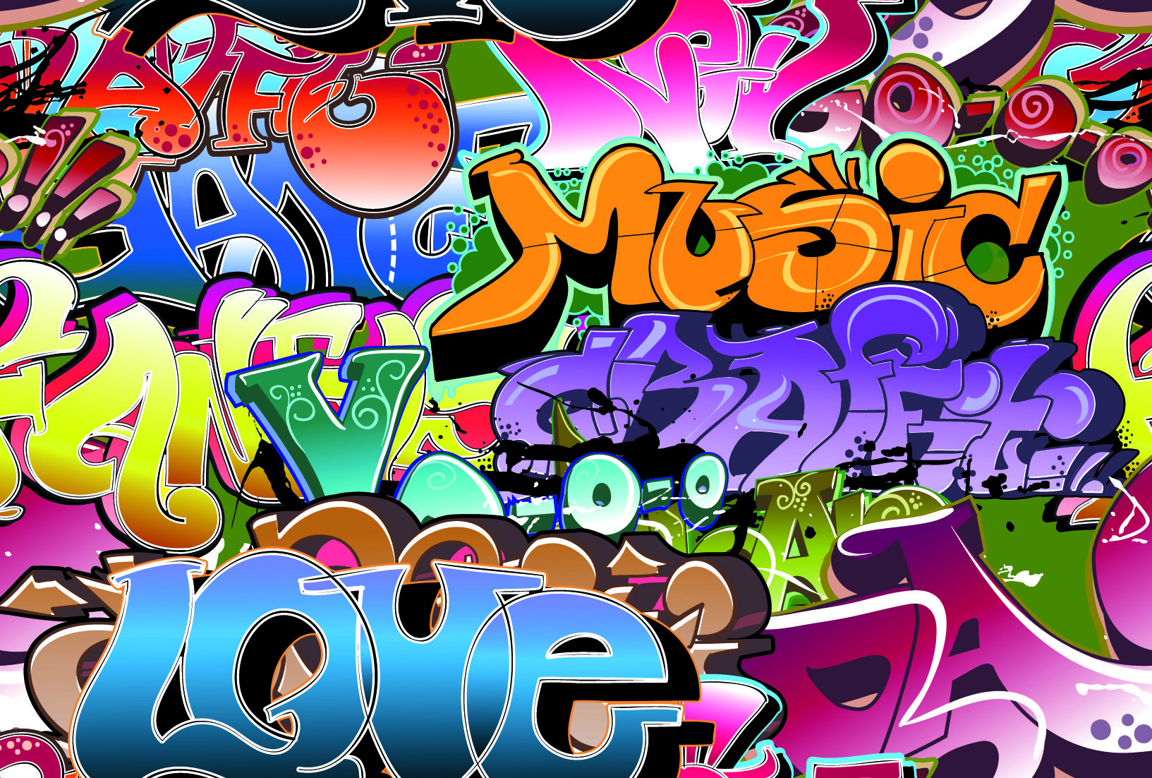 Lettera R rosa graffiti floreale, 1900x1381 HD Ready, PC