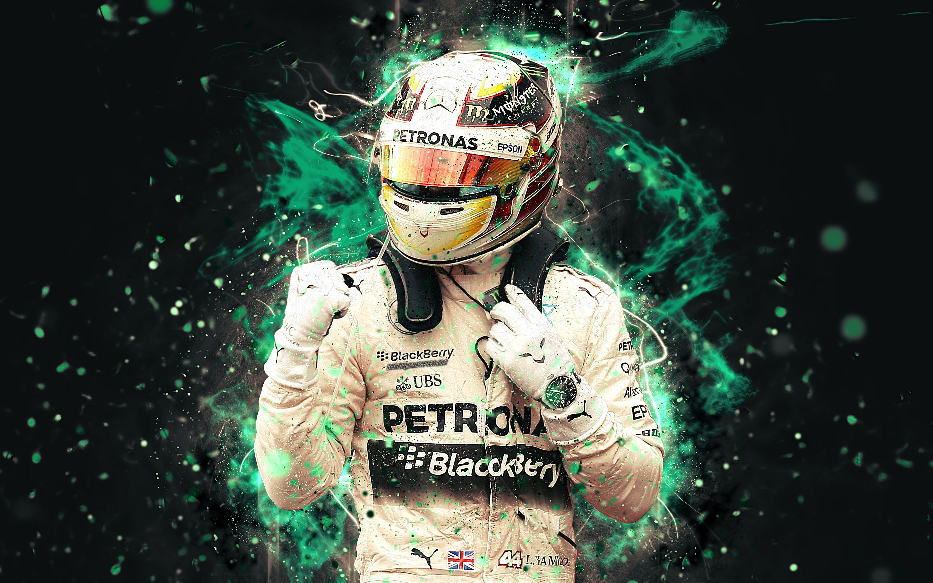 Lewis Hamilton Mercedes Petronas, 3840x2400 4K, Smart TV 4K