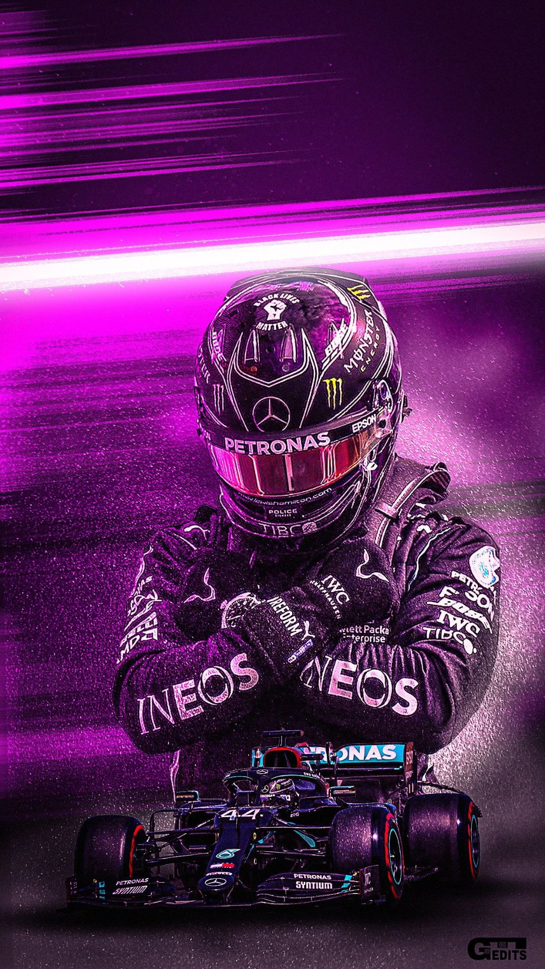 Lewis Hamilton Mercedes F1, 1080x1920 Full HD Verticale, iPhone