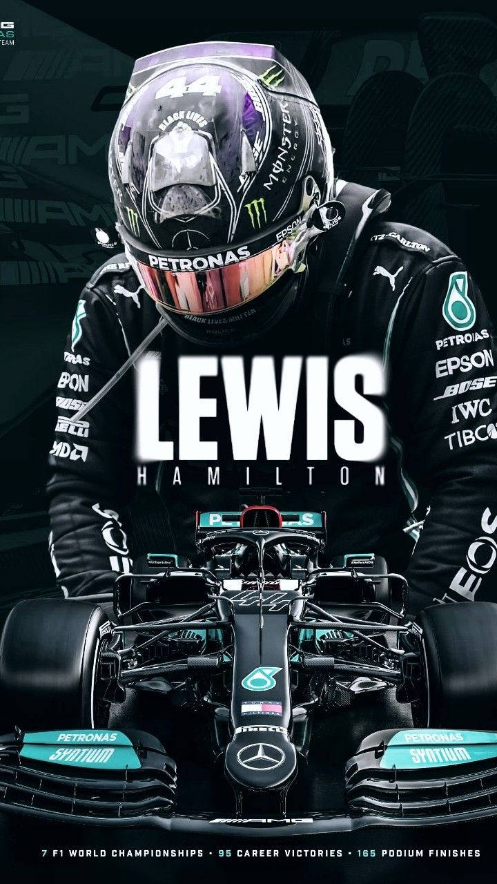 Lewis Hamilton Mercedes F1, 720x1280 Verticale, Mobile