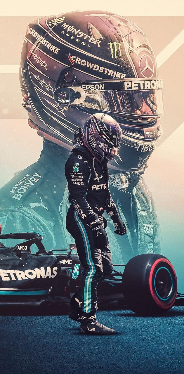 Pilota F1 Mercedes Petronas, 630x1280 Full HD Verticale, Smartphone