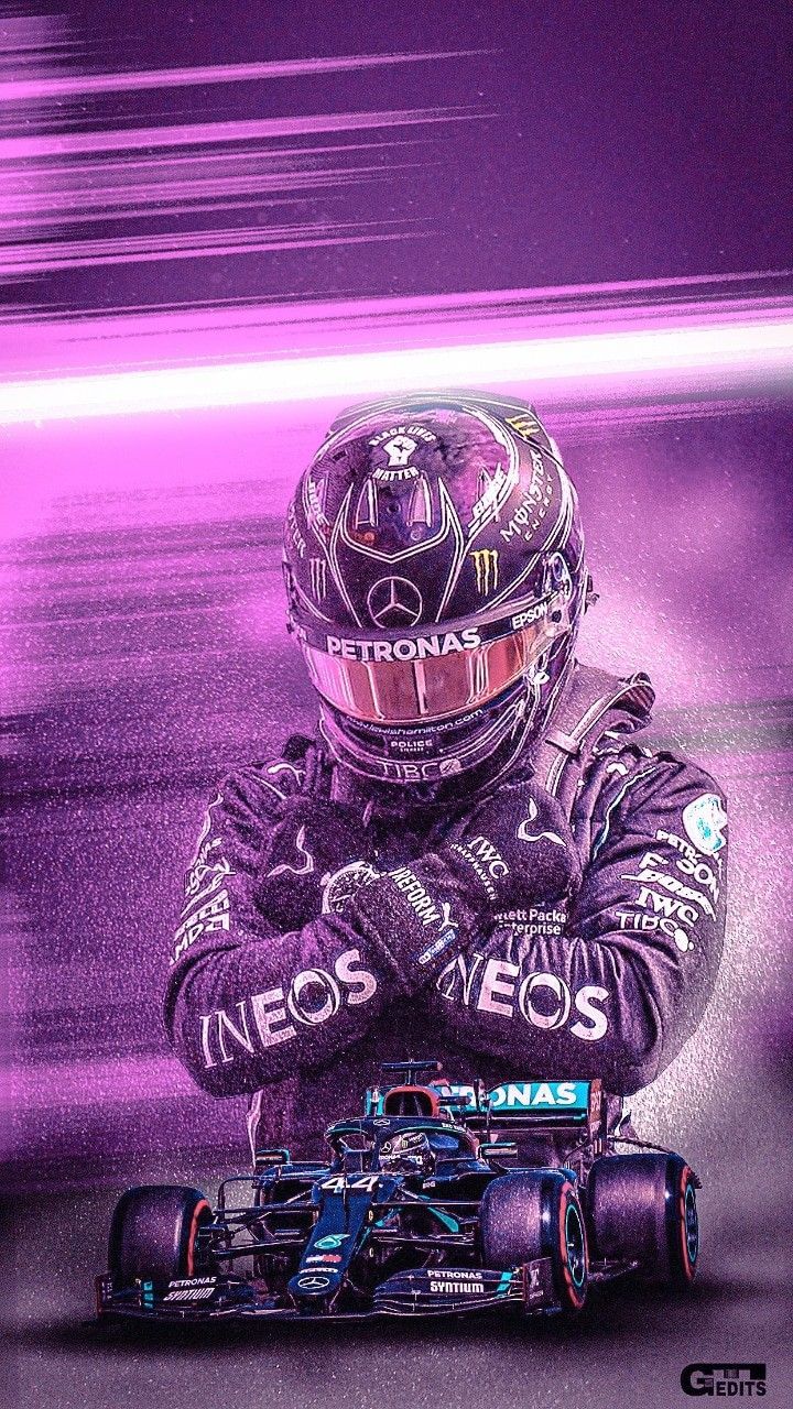 Pilota F1 Mercedes viola, 720x1280 Full HD Verticale, iPhone
