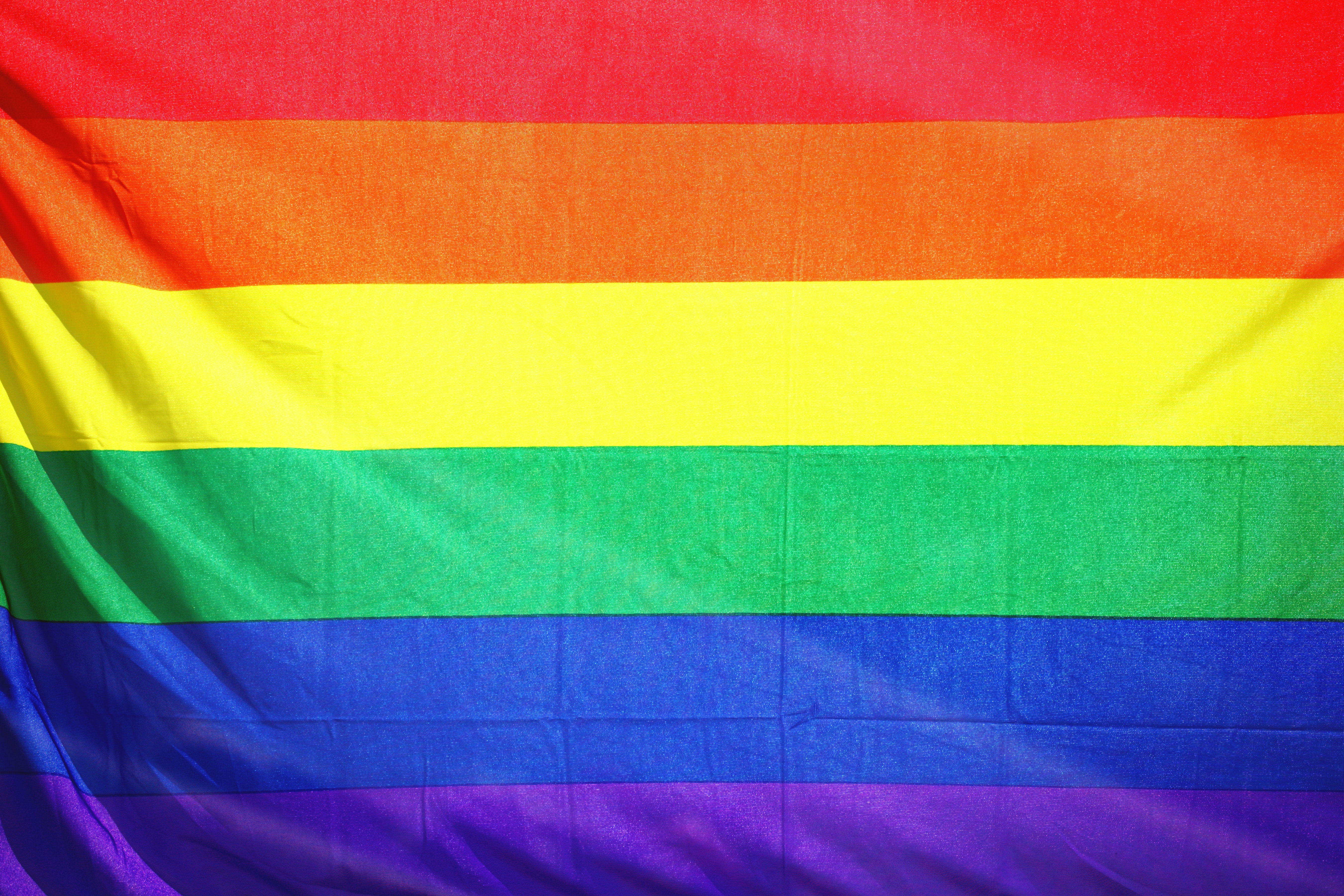 Bandiera arcobaleno LGBT stropicciata, 5403x3602 UHD, PC 4K