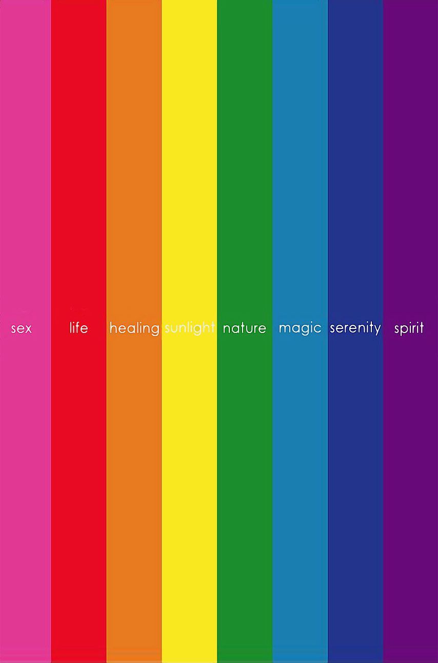 Bandiera arcobaleno con parole, 854x1292 Verticale, Mobile