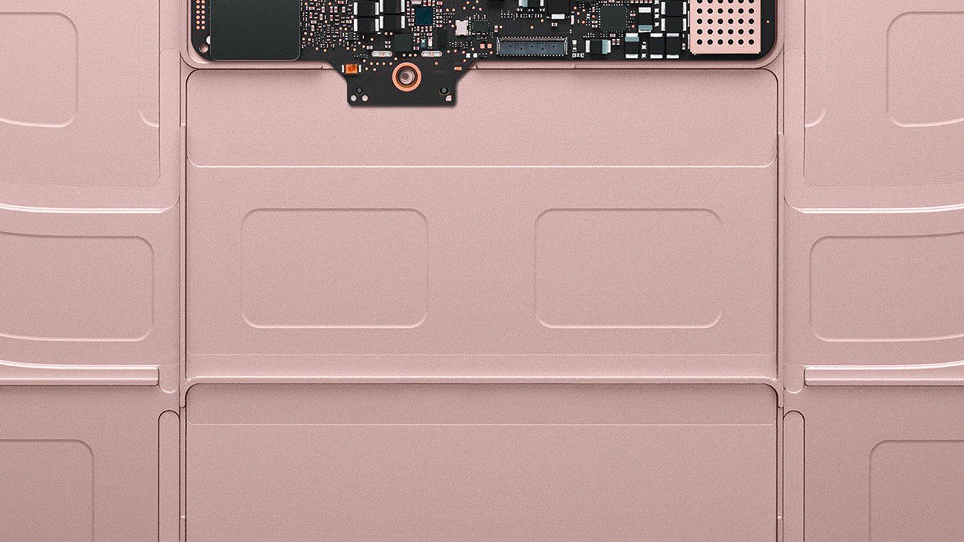 Circuito interno MacBook rosa oro, 1366x768 HD, Desktop