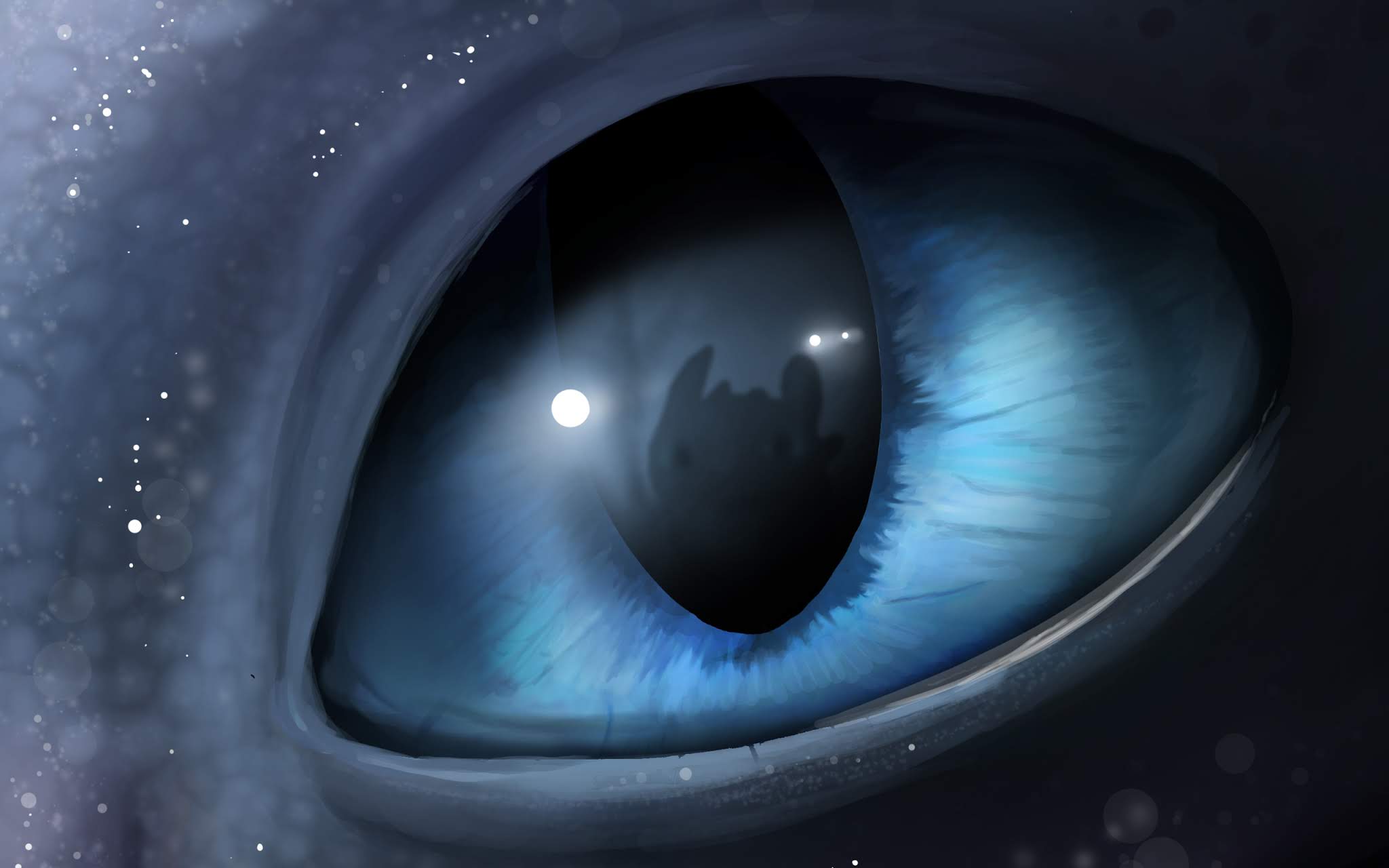 Occhio blu Light Fury, Sdentato, 2048x1280 2K, Laptop