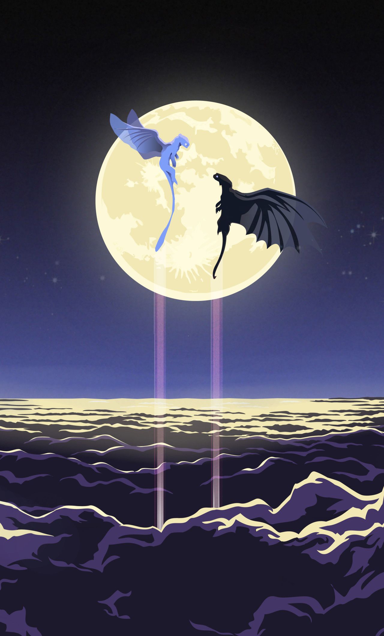 Sdentato e Furia Chiara luna, 1280x2120 Full HD Verticale, iPhone